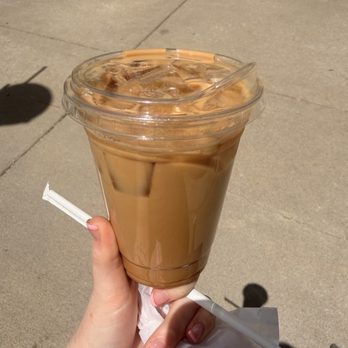 The Well Coffeehouse - Caramel oat milk latte - Coffee & Tea Near Me - Fishers, Indiana