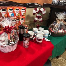  a variety of coffees and coffee mugs on a table