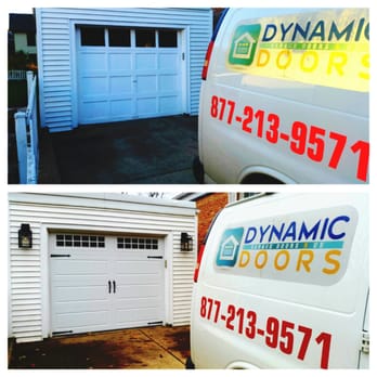 Dynamic Doors - Garage door installation before and after - Garage Door Services Near Me