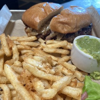 West End - Burger was pretty good but the fries are BOMB!!! - Gastropubs Near Me - Santa Cruz, California