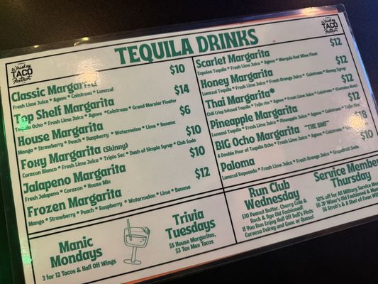 Menu photo 1 Whiskey Taco Foxtrot Clawson, MI Menu photo 1 Whiskey Taco Foxtrot Clawson, MI