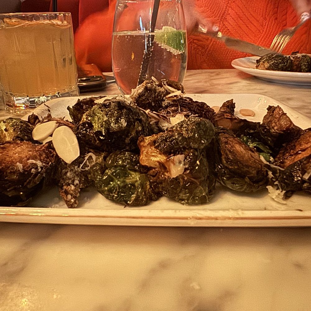 Knife Modern Mediterranean - Crispy Brussel sprouts. - Mediterranean Near Me - Atlanta, Georgia Knife Modern Mediterranean - Crispy Brussel sprouts. - Mediterranean Near Me - Atlanta, Georgia