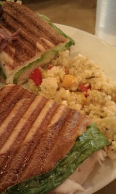 Photo of Zaleski & Horvath MarketCafe - Chicago, IL, US. Turkey and brie (pretzel bun)