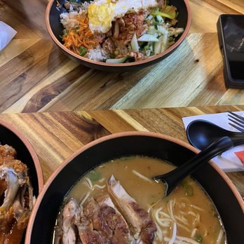 K-Pop Ramen - GARLIC MISO SOUP + BIBIMBAP = GREATNESS IN EVERY BITE! And the Chicken is pure and utter deliciousness!!!! - Ramen Near Me - Frisco, Texas K-Pop Ramen - GARLIC MISO SOUP + BIBIMBAP = GREATNESS IN EVERY BITE! And the Chicken is pure and utter deliciousness!!!! - Ramen Near Me - Frisco, Texas