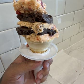 The Original Rainbow Cone - Big Muddy and Palmer house - small cone - Ice Cream & Frozen Yogurt Near Me - Cypress, California