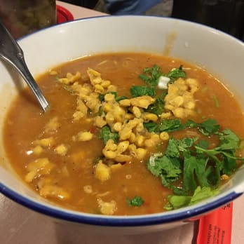 Yamo - Fish chowder noodles. More soupy than chowder but flavorful! (Seemed like rice noodles) - Burmese Near Me - San Francisco, California