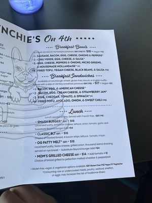 Menu photo 8 Frenchie's on 4th Olympia, WA