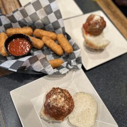 The Sawmill - Meatball sliders and Mozzarella Sticks