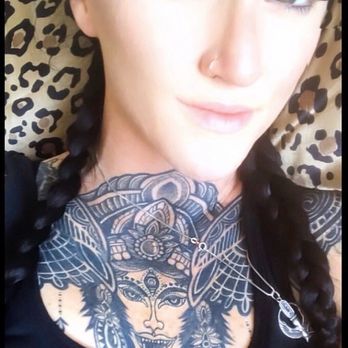 My Tattoo - Chest piece (cover up piece - work in progress) by Man Yao at My Tattoo - Tattoo Near Me - Alhambra, California