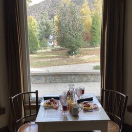 Morning breakfast. Relaxing way to start the day!