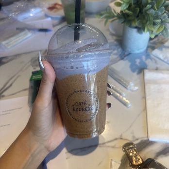 Cafe Express - Purple Dream Blueberries, almond butter, banana, dates and added some tahini inside - Cafes Near Me - Las Vegas, Nevada Cafe Express - Purple Dream Blueberries, almond butter, banana, dates and added some tahini inside - Cafes Near Me - Las Vegas, Nevada