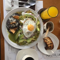 Just what we were looking for.  Real authentic mexican food with favors of our roots:  NELHUA