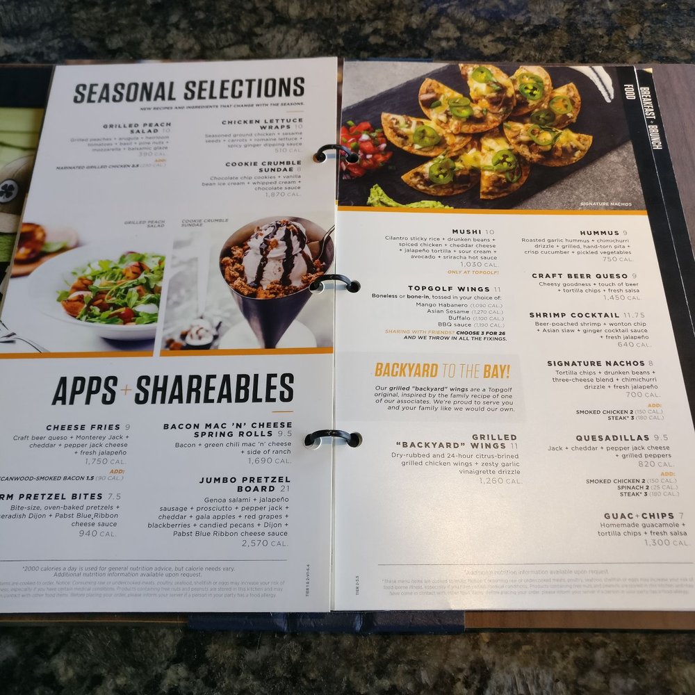 Topgolf - Menu - Golf Near Me - Charlotte, North Carolina Topgolf - Menu - Golf Near Me - Charlotte, North Carolina