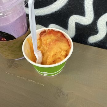 Un Poko Krazy - Mango and pineapple tajin ice cream with chamoy drizzle - Shaved Ice Near Me - Henderson, Nevada Un Poko Krazy - Mango and pineapple tajin ice cream with chamoy drizzle - Shaved Ice Near Me - Henderson, Nevada