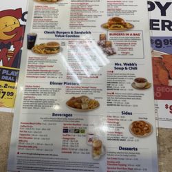 George Webb - Menu