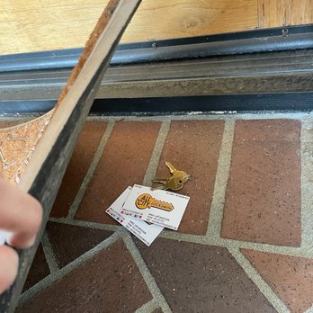 All City Locksmith - Gary B (owner) left keys for us (as per our request) after the job b/c we were not home & he was FAST! - Keys & Locksmiths Near Me