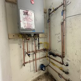 New tankless water heater New tankless water heater