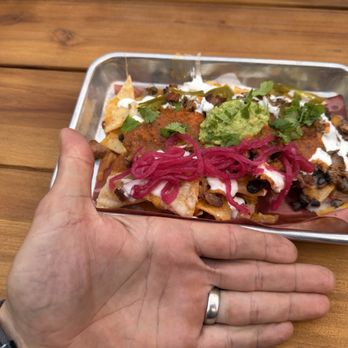 Jeffry's Wine Country BBQ - Adult size nachos - Wine Bars Near Me - Paso Robles, California
