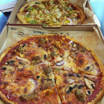 Blaze Pizza - BBQ chicken with pesto drizzle (top). Build your own with turkey meatballs and mozarella (bottom). - Salad Near Me - Los Angeles, California Blaze Pizza - BBQ chicken with pesto drizzle (top). Build your own with turkey meatballs and mozarella (bottom). - Salad Near Me - Los Angeles, California