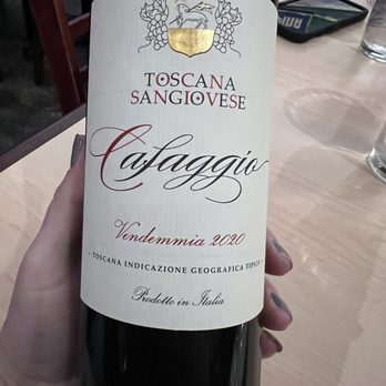 Trattoria Cattaneo - Caffagio Sangiovese - Italian Near Me - Santa Rosa, California