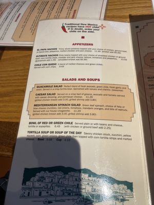 Menu photo 1 Tortilla Flats Santa Fe, NM