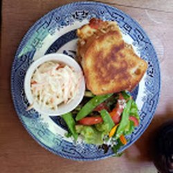 Way Out West Cafe - Toastie sandwich, delightful side salad with leaves and flower petals from their garden