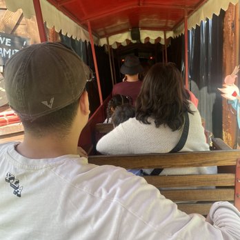 El Dorado Frontier - Entering the tunnel on the train ride - Amusement Parks Near Me - Long Beach, California