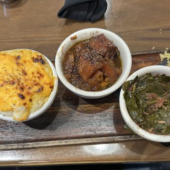 Fixins - Cheesy grits, yams and greens - Soul Food Near Me - Detroit, Michigan