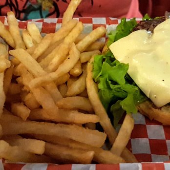 Hilo Burger Joint - Mushroom and Swiss Burger $13 - Burgers Near Me - Hilo, Hawaii