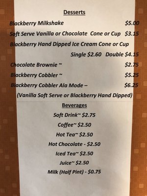 Menu photo 3 Big Meadows Wayside Stanley, VA