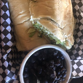 Las Palmas Cuban Restaurant - Fish sandwich with white rice and beans - Cuban Near Me - Mount Dora, Florida Las Palmas Cuban Restaurant - Fish sandwich with white rice and beans - Cuban Near Me - Mount Dora, Florida