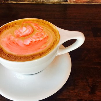 Platform 909 - cafe latte!! Never seen such colorful cafe latte before! - Coffee & Tea Near Me - Chino Hills, California