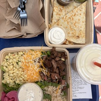 Baja Beach House Grill - Grilled Steak SALAD & Pork Carnitas Quesadilla - Mexican Near Me - Bethany Beach, Delaware Baja Beach House Grill - Grilled Steak SALAD & Pork Carnitas Quesadilla - Mexican Near Me - Bethany Beach, Delaware