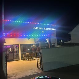 The outdoor patio looked nice but was too cold at night The outdoor patio looked nice but was too cold at night