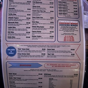 The Woodshed II - 07/2024 menu - Sports Bars Near Me - Mesa, Arizona