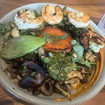 The Henry - Harvest bowl w/ added grilled shrimp - Coffee & Tea Near Me - Coronado, California