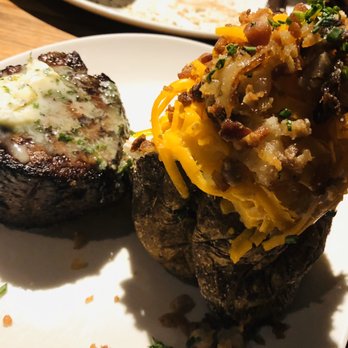 Stoney River - Regular cut Filet with ONE pound loaded baked potato- both outstanding! - Steakhouses Near Me - Chesterfield, Missouri Stoney River - Regular cut Filet with ONE pound loaded baked potato- both outstanding! - Steakhouses Near Me - Chesterfield, Missouri