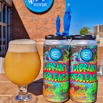 Beach Haus Brewery - "Vibrant Frequencies" Hazy Double IPA
Brewed with Pale malt, Maris Otter and a big addition of oats & wheat for a big smooth body. 8% ABV - Breweries Near Me - Belmar, New Jersey Beach Haus Brewery - "Vibrant Frequencies" Hazy Double IPA
Brewed with Pale malt, Maris Otter and a big addition of oats & wheat for a big smooth body. 8% ABV - Breweries Near Me - Belmar, New Jersey