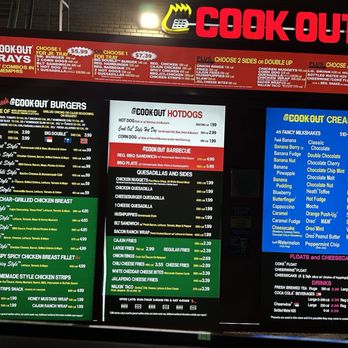 Cook Out - Drive thru menu - Burgers Near Me - Memphis, Tennessee Cook Out - Drive thru menu - Burgers Near Me - Memphis, Tennessee