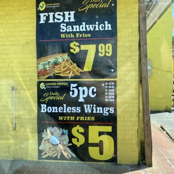 Lemon Pepper Fish & Chicken - Fish & Chips Near Me - Jacksonville, Florida
