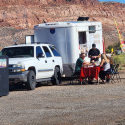 Nowah’s Frybread - Small table to eat on the side of the road. Or bring your own.