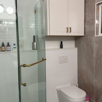 Greg Custom Cabinetry  - Above toilet Bathroom cabinet - Cabinetry Near Me