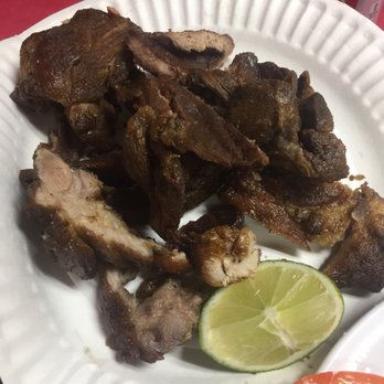 El Tipico Restaurant - Carne Frita. Fried pork meat. - Latin American Near Me - Lynn, Massachusetts