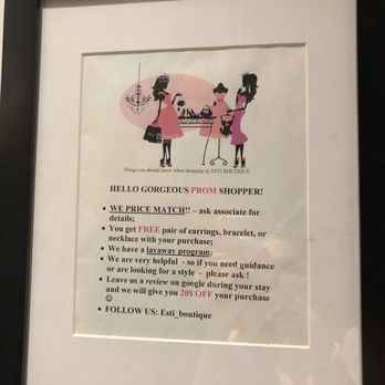 Esti Boutique - Here are the promotions they have and it's great! - Women's Clothing Near Me - Toronto, Ontario