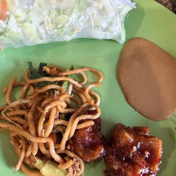 LA Kitchen - had to taste it all. veggie spring roll , peanut sauce, chow mein orange chicken - Chinese Near Me - Fresno, California LA Kitchen - had to taste it all. veggie spring roll , peanut sauce, chow mein orange chicken - Chinese Near Me - Fresno, California