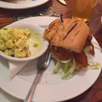 Clementine - Fried Chicken Sandwich with Potato Salad. Solid choice! - New American Near Me - Harrisonburg, Virginia Clementine - Fried Chicken Sandwich with Potato Salad. Solid choice! - New American Near Me - Harrisonburg, Virginia