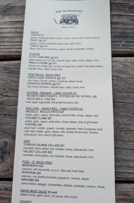 Menu photo 1 The Salmonberry Wheeler, OR Menu photo 1 The Salmonberry Wheeler, OR