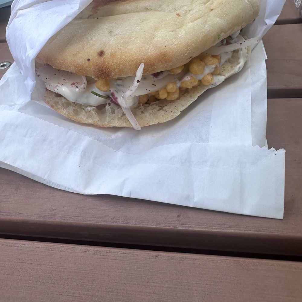 EaDough - Pita pocket with chicken Tikka and herbed yogurt - Bakeries Near Me - Houston, Texas