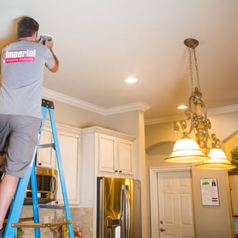 Imperial Electric Company - Adding recessed lighting in a beautiful kitchen. - Electricians Near Me Imperial Electric Company - Adding recessed lighting in a beautiful kitchen. - Electricians Near Me