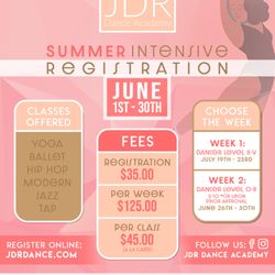 JDR Dance Academy - Summer Intensive Flyer